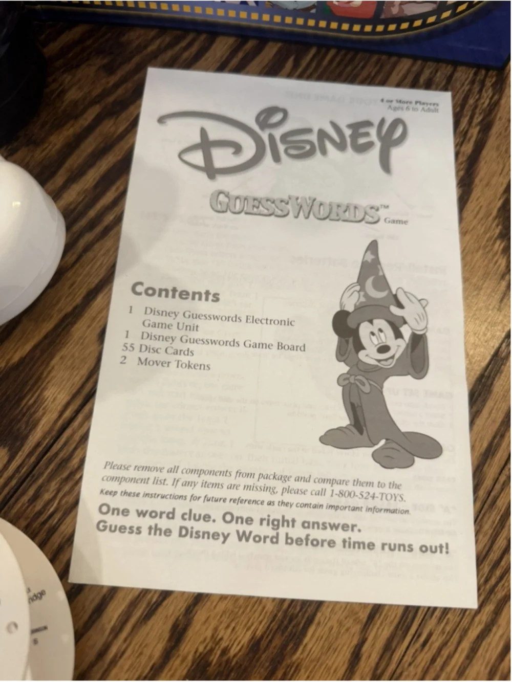 Disney GuessWords Electronic Game **Two Levels of Play for Ages 6 to Adult!